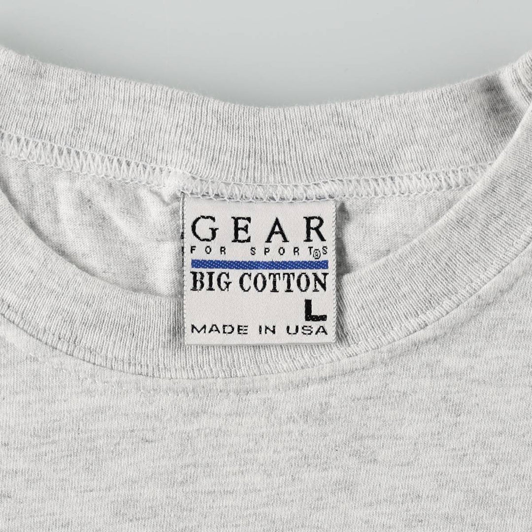 90'S GEAR PENN STATE Pennsylvania State University College T-shirt, Made in USA, Men's Size L (approx.), Vintage cotton gray type Vintage Second Hand