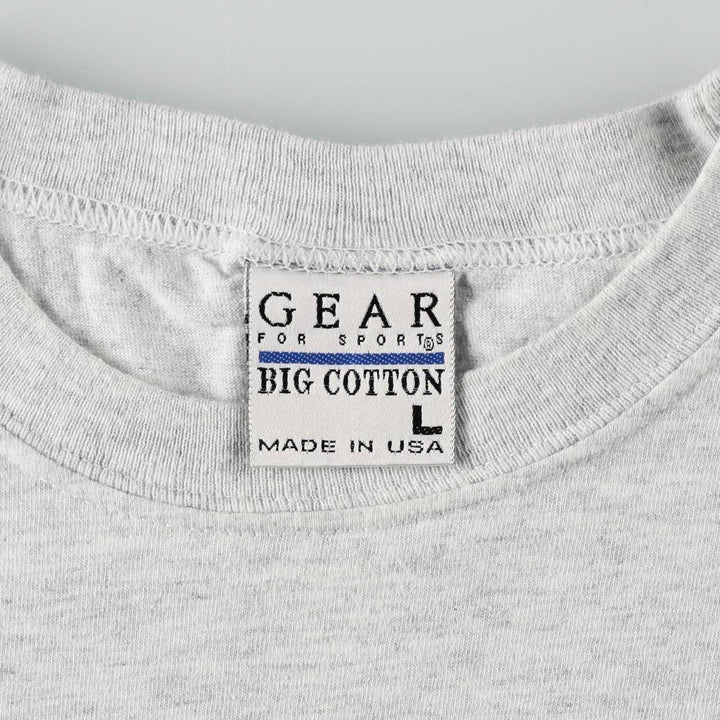 90'S GEAR PENN STATE Pennsylvania State University College T-shirt, Made in USA, Men's Size L (approx.), Vintage cotton gray type Vintage Second Hand