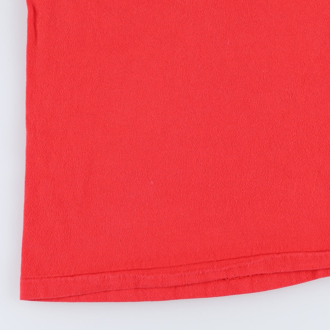 90'S Scared Guy character print t-shirt, men's size XL equivalent, vintage. cotton red type Vintage Second Hand