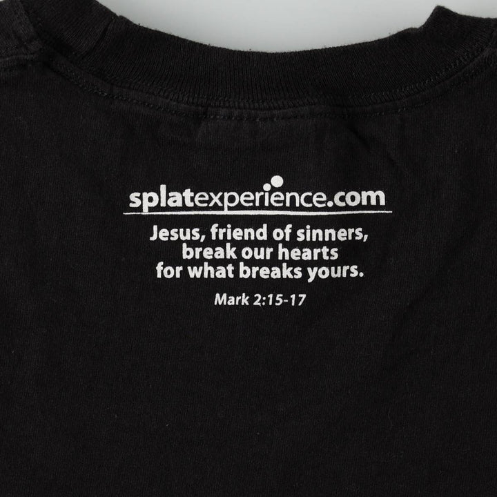 PORT and COMPANY JESUS CHRIST Print T-Shirt ADULT L cotton black type Vintage Second Hand