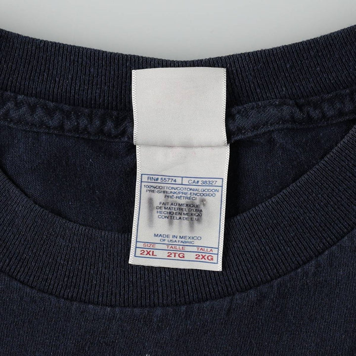 Tennessee River Holy Family Print T-Shirt, Men's XXL (approx.) cotton navy blue type Vintage Second Hand