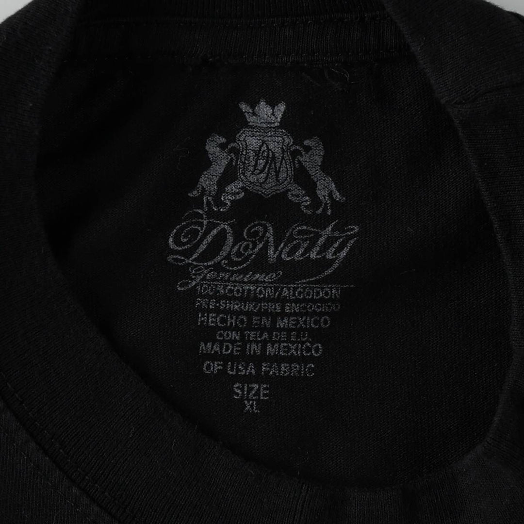 D'Naty HORY MOTHER Virgin Mary JESUS CHRIST Print T-Shirt (Men's XL equivalent) cotton black type Vintage Second Hand