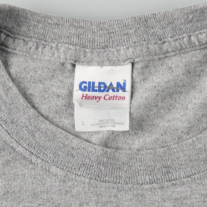 Gildan Parody Print T-shirt, Men's Size L cotton gray type Vintage Second Hand