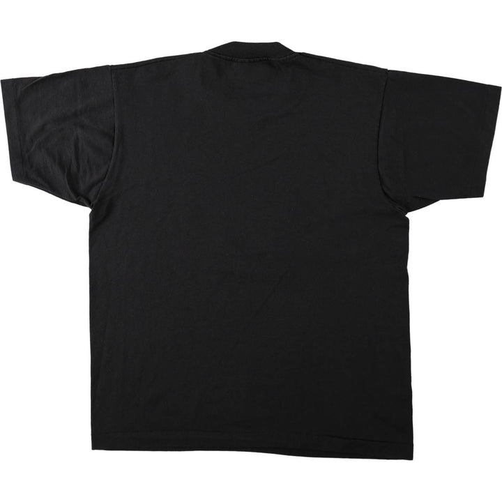 90'S Fruit of the Loom printed T-shirt, made in the USA, men's size L, vintage cotton black type Vintage Second Hand