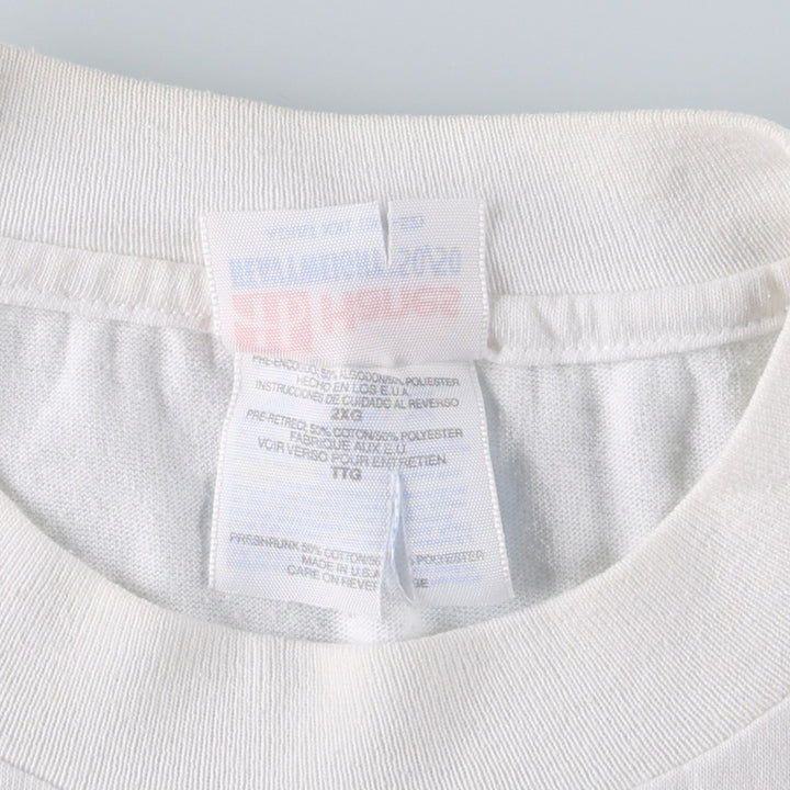 90'S Hanes HEAVYWEIGHT 50 cotton white type Vintage Second Hand