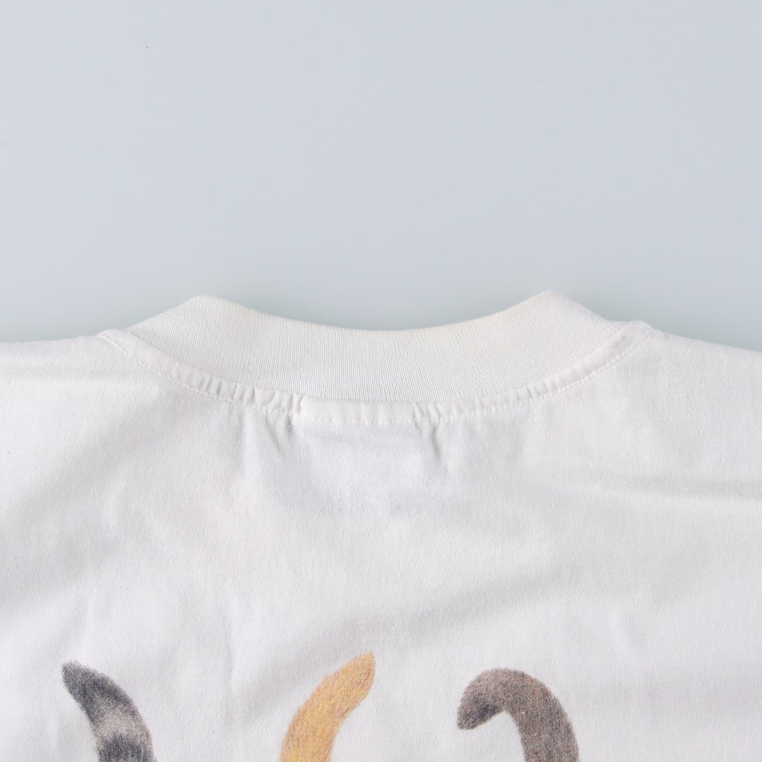 90'S Hanes HEAVYWEIGHT 50 cotton white type Vintage Second Hand