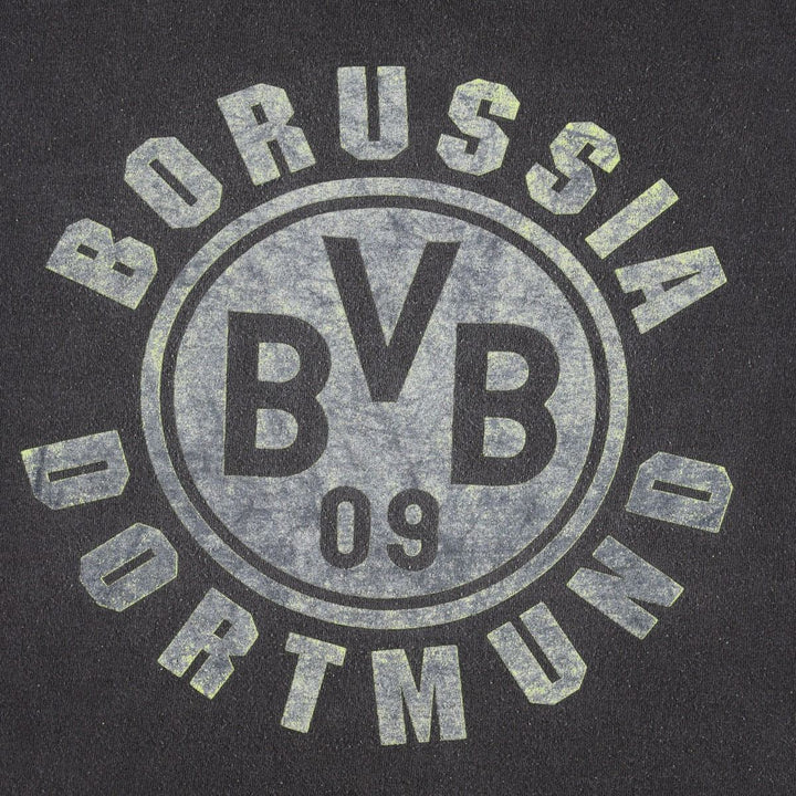 90'S Nike Bundesliga Borussia Dortmund sports print T-shirt, men's size L equivalent, vintage. cotton black type Vintage Second Hand