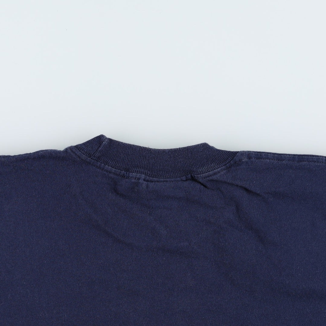90'S PORN STAR surf/skate t-shirt, made in USA, men's size M equivalent, vintage. cotton navy blue type Vintage Second Hand