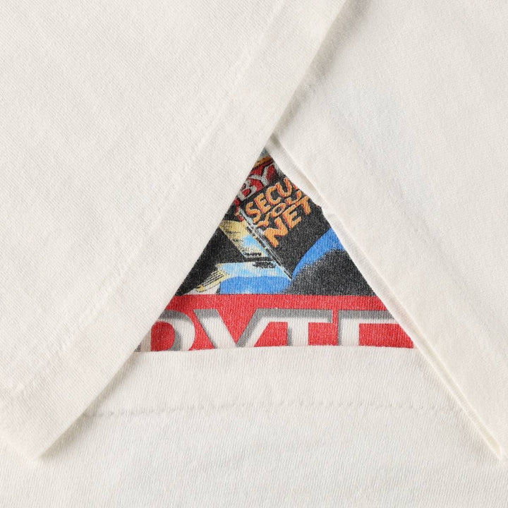 90'S Anvil BYTE Advertising T-Shirt, Made in USA, Men's Size L (Equivalent), Vintage cotton white type Vintage Second Hand