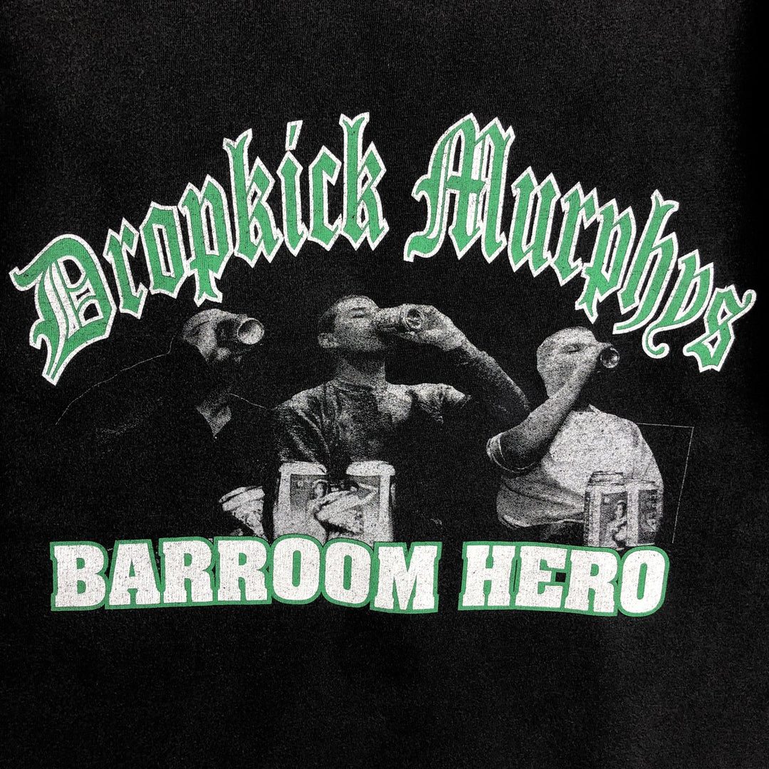 CYGNUS DROPKICK MURPHYS Band T-shirt (Men's size M equivalent) cotton black type Vintage Second Hand