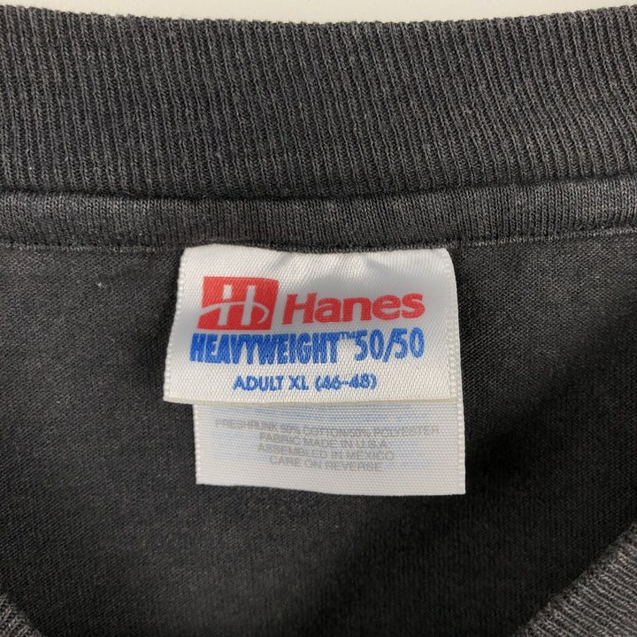 Hanes Track One AB Band T-Shirt (Men's XL equivalent) cotton black type Vintage Second Hand