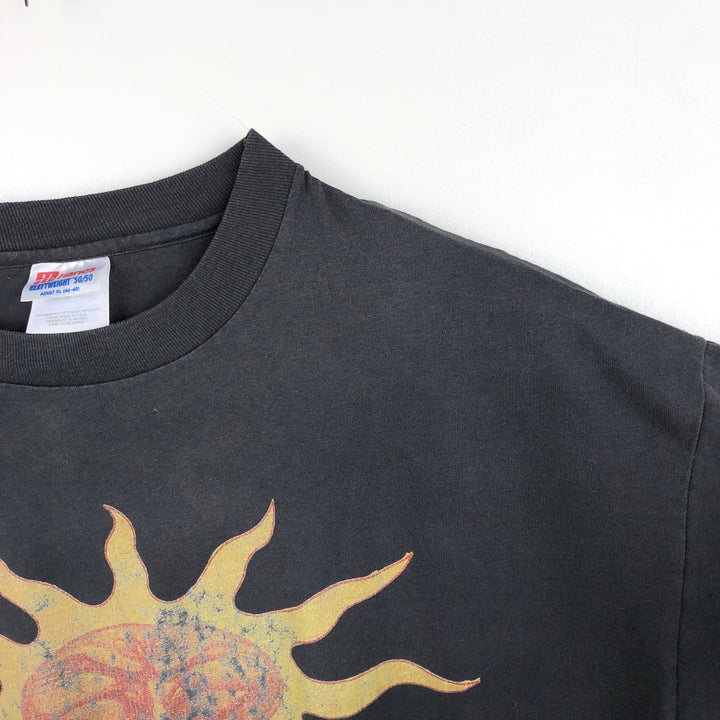 Hanes Track One AB Band T-Shirt (Men's XL equivalent) cotton black type Vintage Second Hand