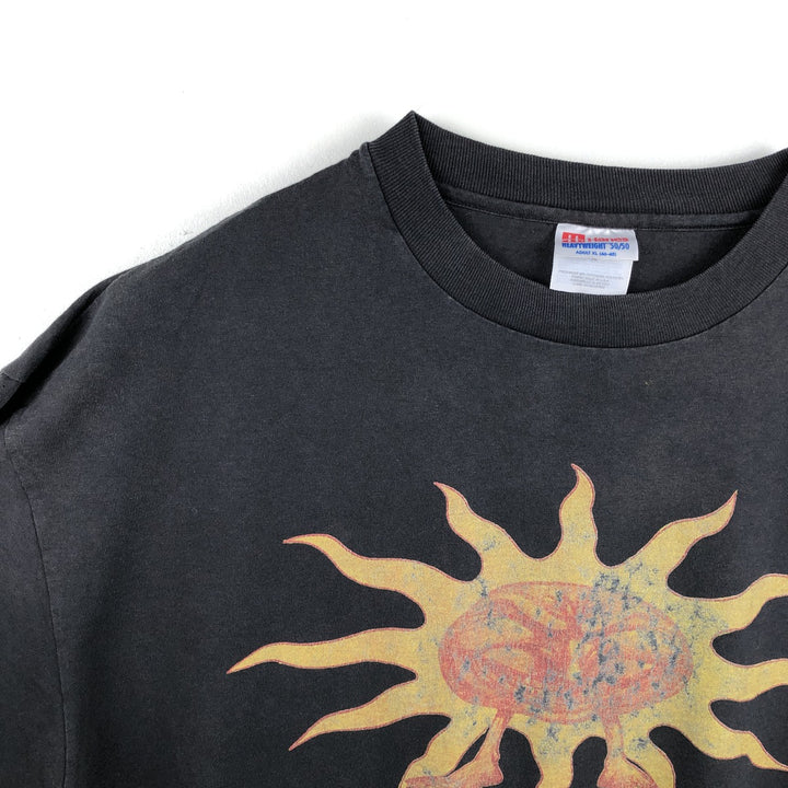 Hanes Track One AB Band T-Shirt (Men's XL equivalent) cotton black type Vintage Second Hand