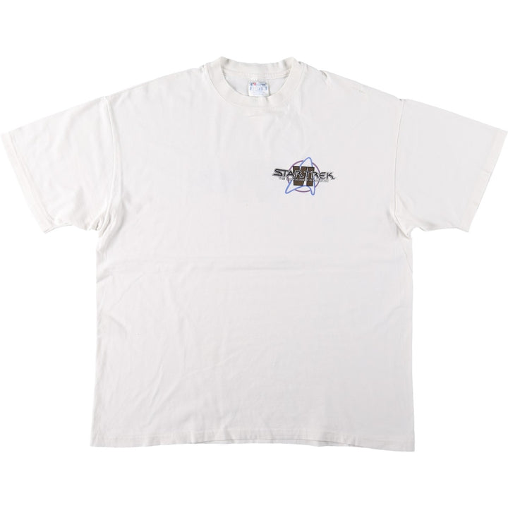 90'S Hanes BEEFY-T STAR TREK Movie T-Shirt, Made in USA, Men's XL equivalent, Vintage cotton white type Vintage Second Hand
