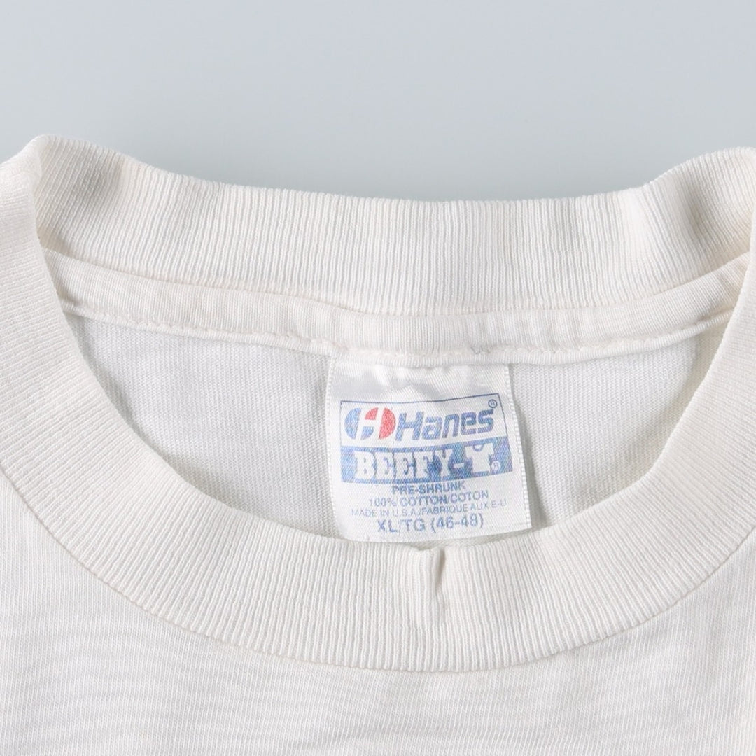 90'S Hanes BEEFY-T STAR TREK Movie T-Shirt, Made in USA, Men's XL equivalent, Vintage cotton white type Vintage Second Hand