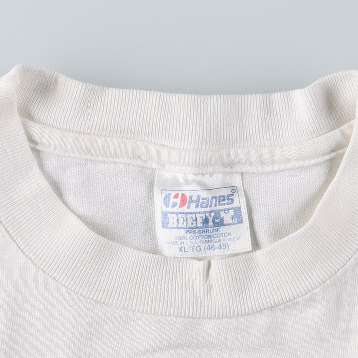 90'S Hanes BEEFY-T STAR TREK Movie T-Shirt, Made in USA, Men's XL equivalent, Vintage cotton white type Vintage Second Hand