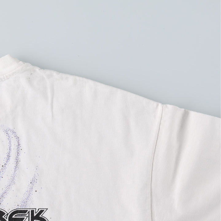 90'S Hanes BEEFY-T STAR TREK Movie T-Shirt, Made in USA, Men's XL equivalent, Vintage cotton white type Vintage Second Hand