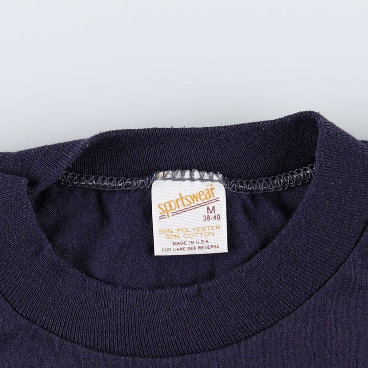 80'S Sportswear Wizard of Oz Movie T-Shirt, Made in USA, Men's Size M (approx.), Vintage cotton navy blue type Vintage Second Hand