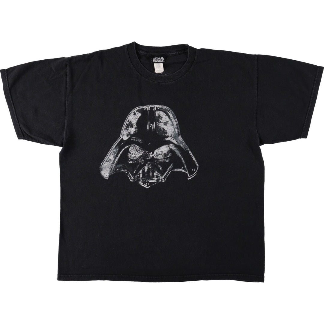 STAR WARS Darth Vader Movie T-shirt Men's XL size cotton black type Vintage Second Hand