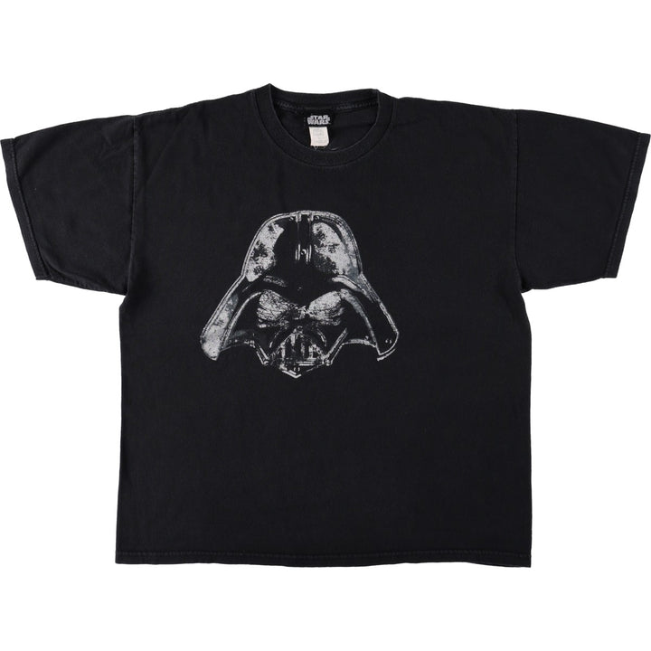 STAR WARS Darth Vader Movie T-shirt Men's XL size cotton black type Vintage Second Hand