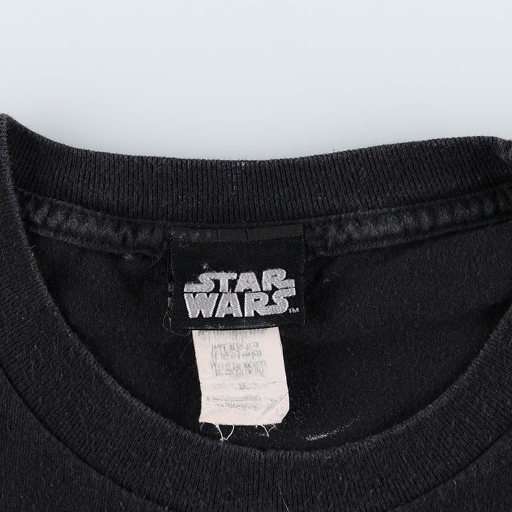 STAR WARS Darth Vader Movie T-shirt Men's XL size cotton black type Vintage Second Hand