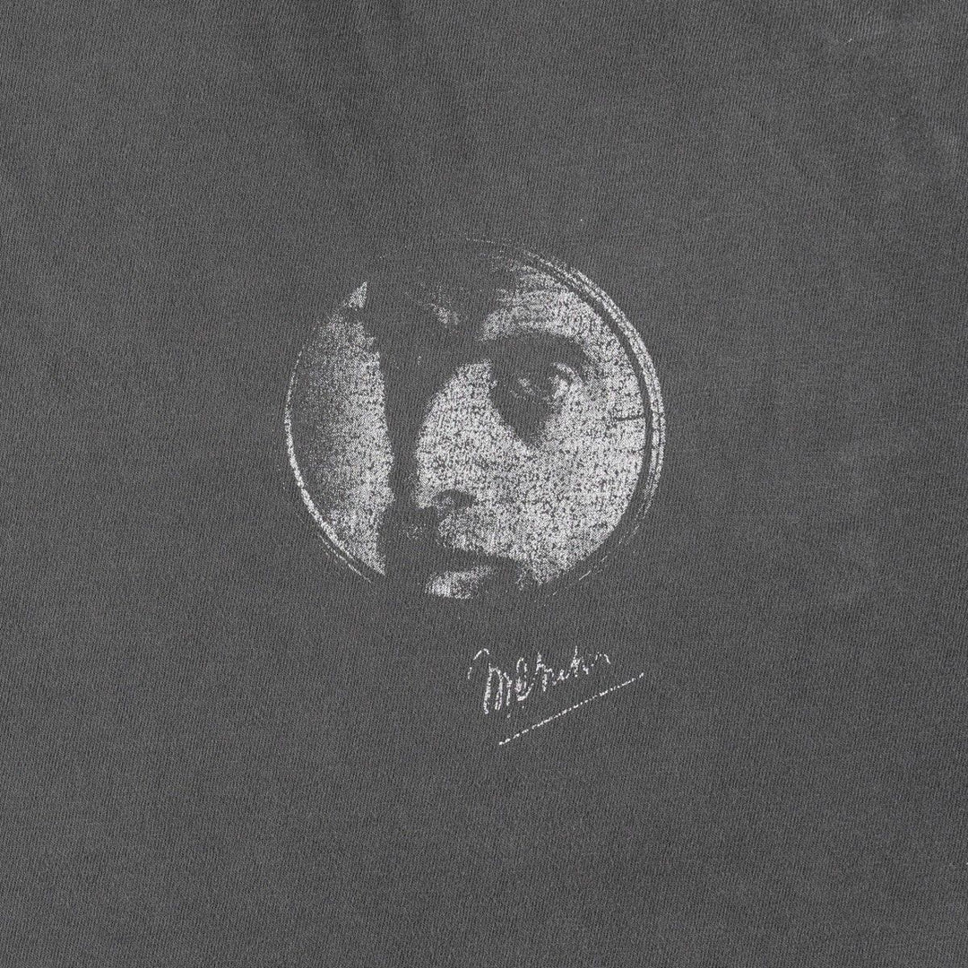 ~90'S MCESCHER Cut-off Art T-shirt, Men's XL equivalent, Vintage unclear black type Vintage Second Hand
