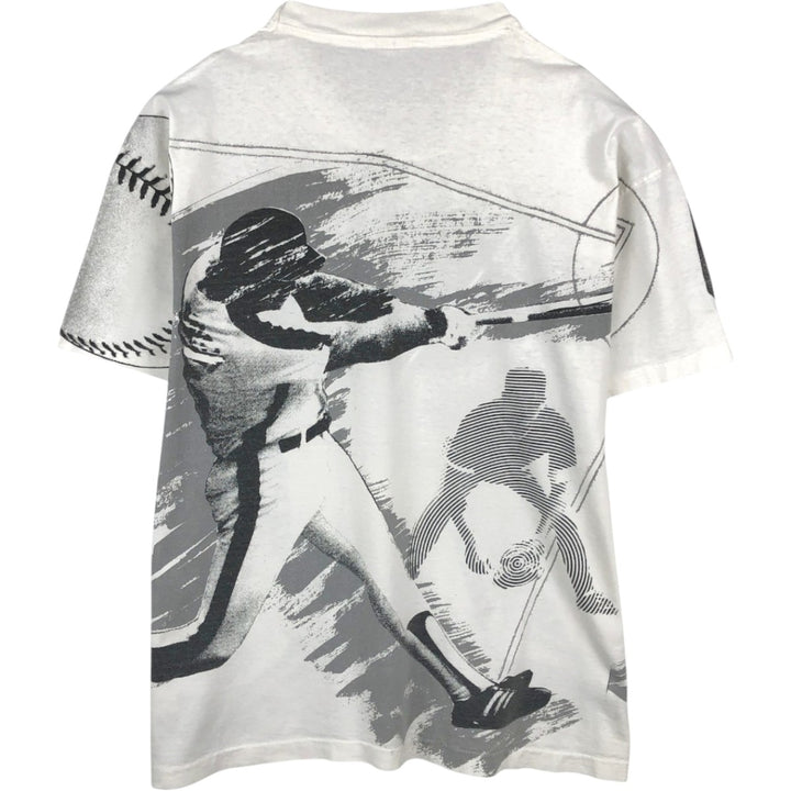 90'S UNISPORT Field of Dreams Overprint Movie T-Shirt, Made in USA, Men's XXL equivalent, Vintage cotton white type Vintage Second Hand