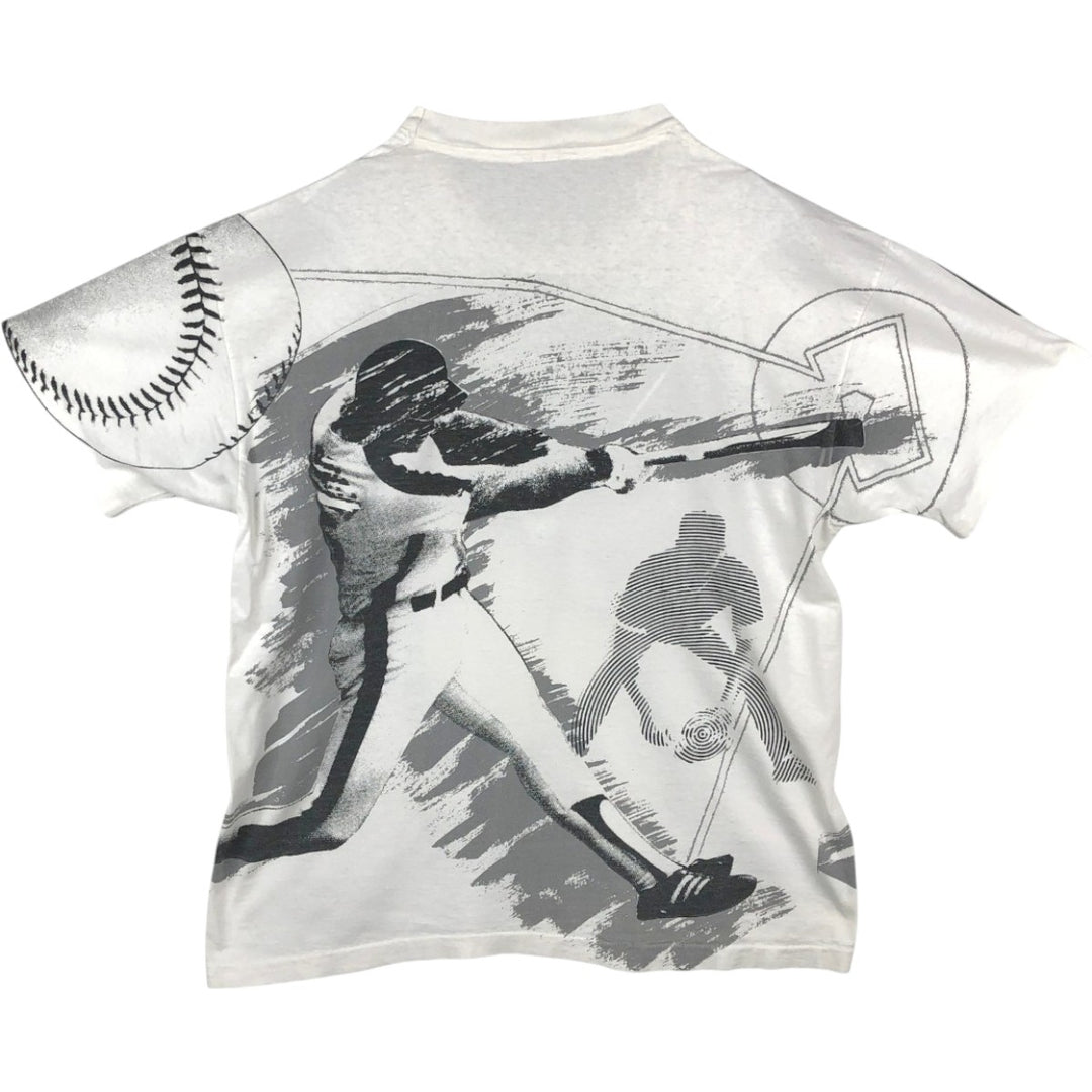 90'S UNISPORT Field of Dreams Overprint Movie T-Shirt, Made in USA, Men's XXL equivalent, Vintage cotton white type Vintage Second Hand