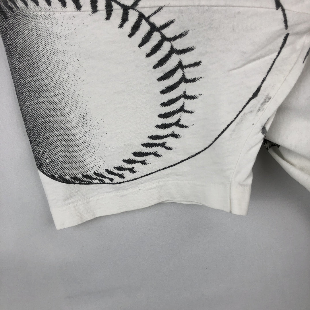 90'S UNISPORT Field of Dreams Overprint Movie T-Shirt, Made in USA, Men's XXL equivalent, Vintage cotton white type Vintage Second Hand