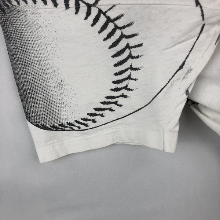 90'S UNISPORT Field of Dreams Overprint Movie T-Shirt, Made in USA, Men's XXL equivalent, Vintage cotton white type Vintage Second Hand