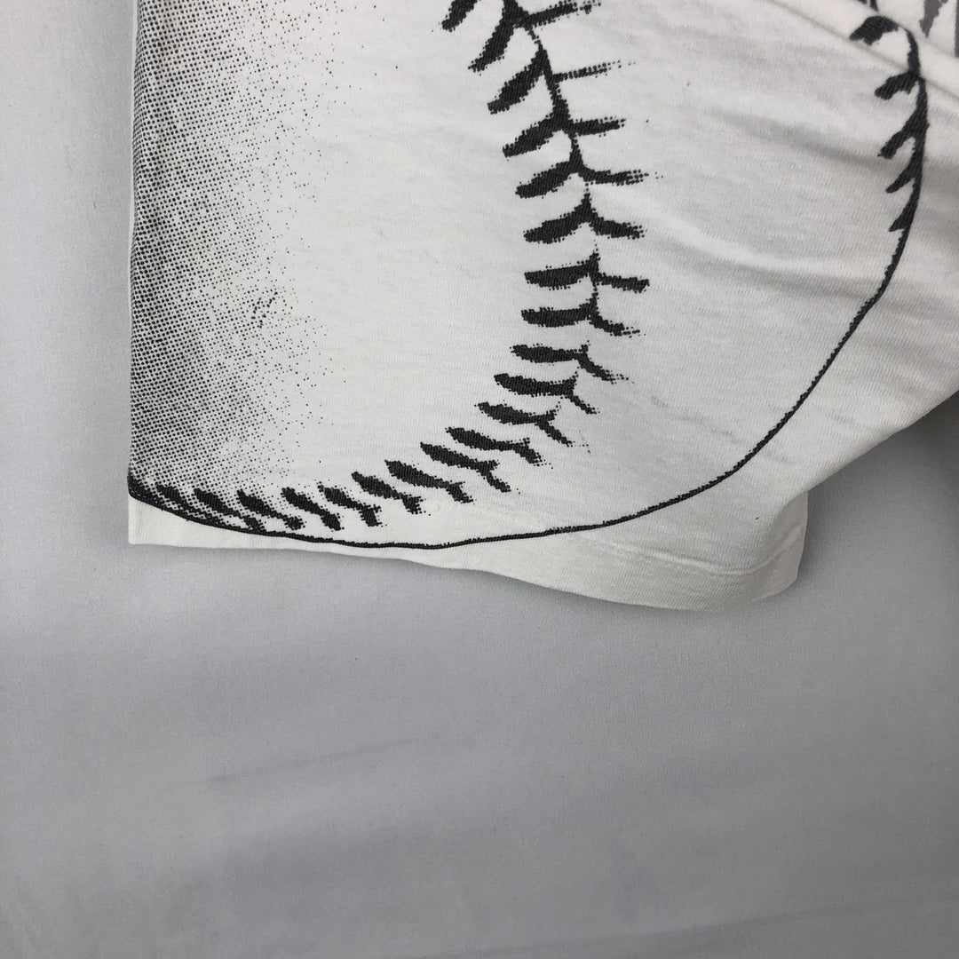 90'S UNISPORT Field of Dreams Overprint Movie T-Shirt, Made in USA, Men's XXL equivalent, Vintage cotton white type Vintage Second Hand