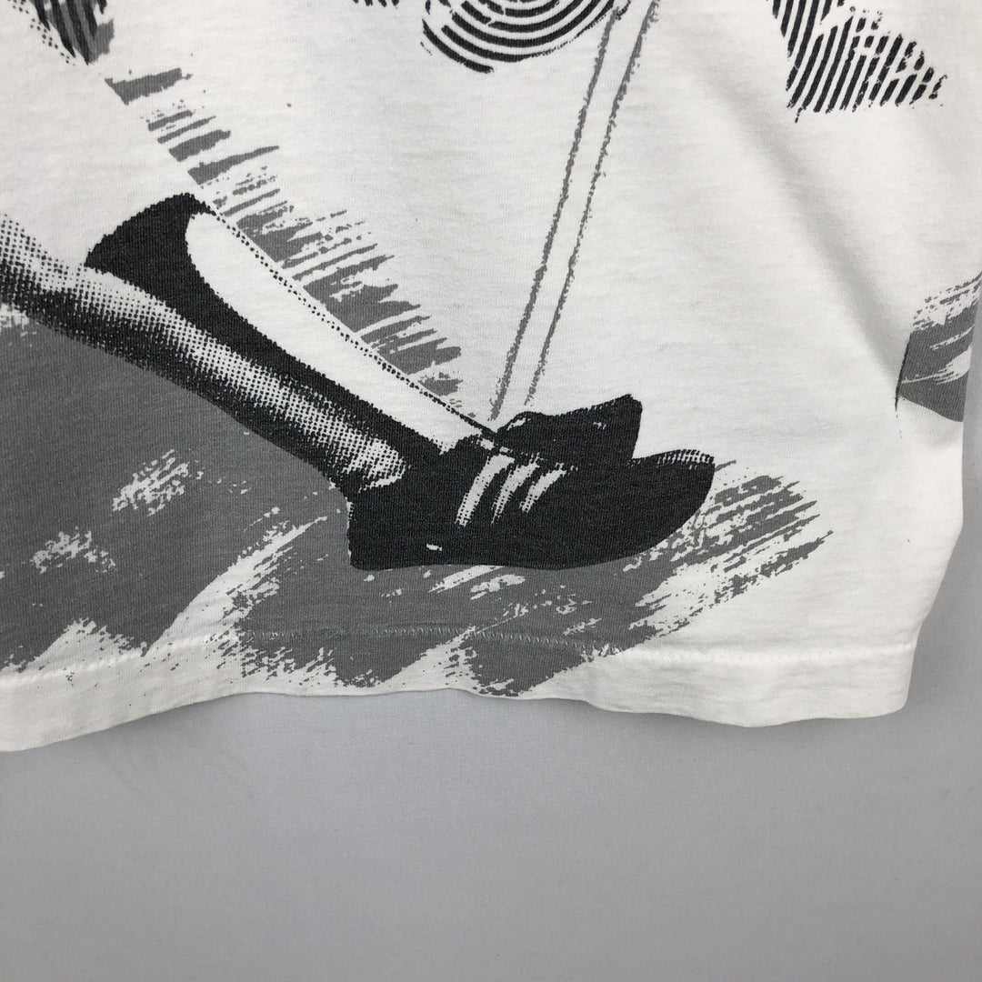 90'S UNISPORT Field of Dreams Overprint Movie T-Shirt, Made in USA, Men's XXL equivalent, Vintage cotton white type Vintage Second Hand