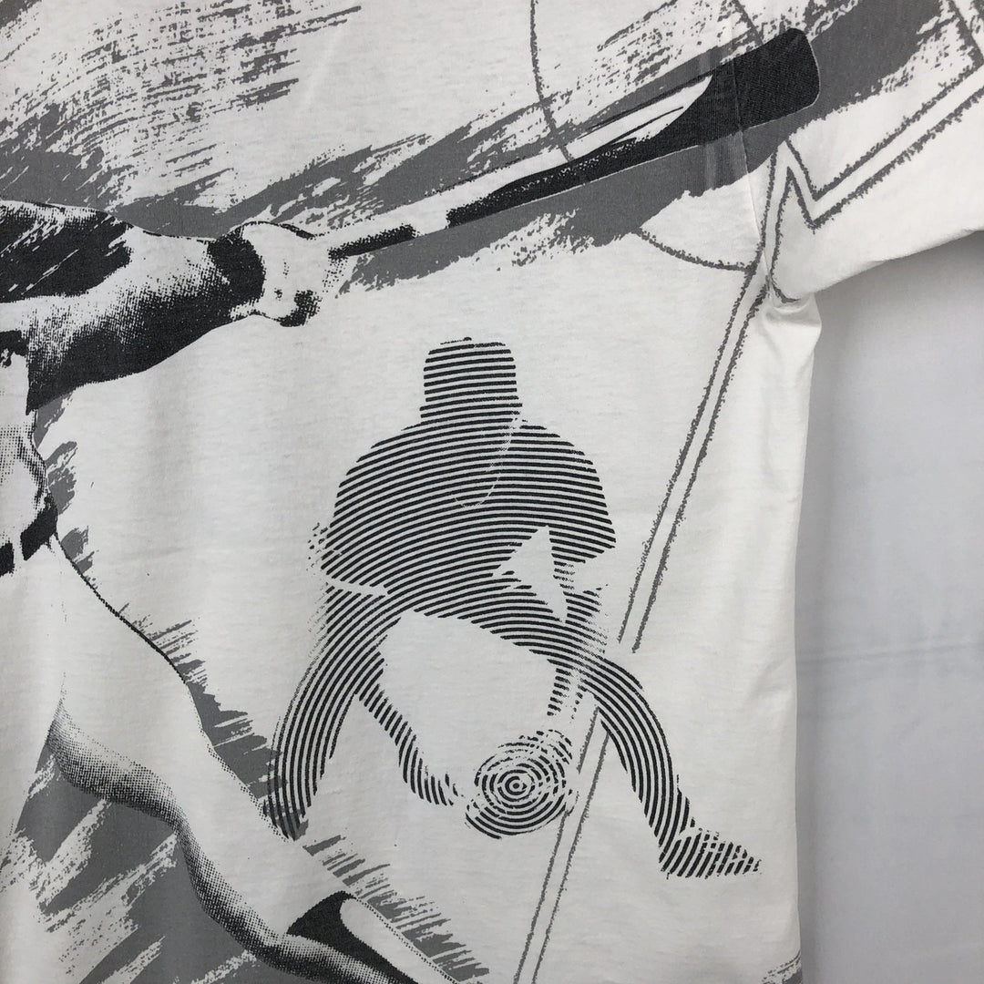 90'S UNISPORT Field of Dreams Overprint Movie T-Shirt, Made in USA, Men's XXL equivalent, Vintage cotton white type Vintage Second Hand