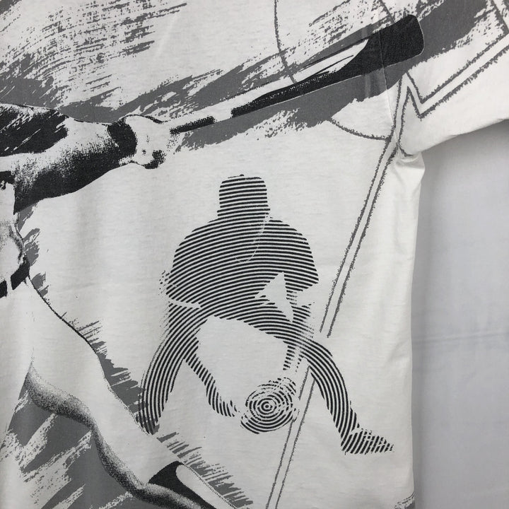 90'S UNISPORT Field of Dreams Overprint Movie T-Shirt, Made in USA, Men's XXL equivalent, Vintage cotton white type Vintage Second Hand