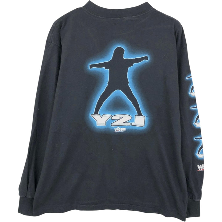 2000'S All Sport Heavy Weight Long-Sleeve T-Shirt, Made in USA, Men's Size L (approx.) cotton black type Vintage Second Hand