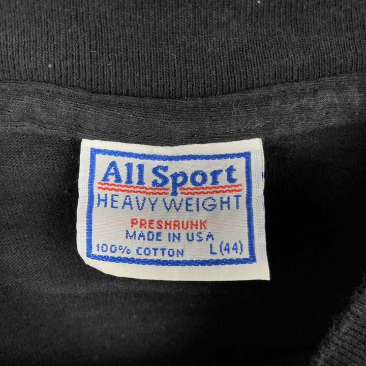 2000'S All Sport Heavy Weight Long-Sleeve T-Shirt, Made in USA, Men's Size L (approx.) cotton black type Vintage Second Hand