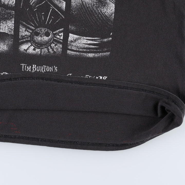 THE NIGHTMARE BEFORE CHRISTMAS Character Print T-Shirt (Men's XL equivalent) unclear black type Vintage Second Hand