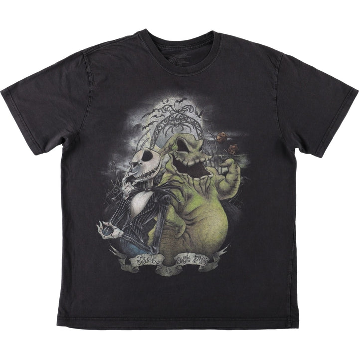 Disney Store Studio Collection Nightmare Before Christmas Character Print T-Shirt (Men's XL equivalent) cotton black type Vintage Second Hand