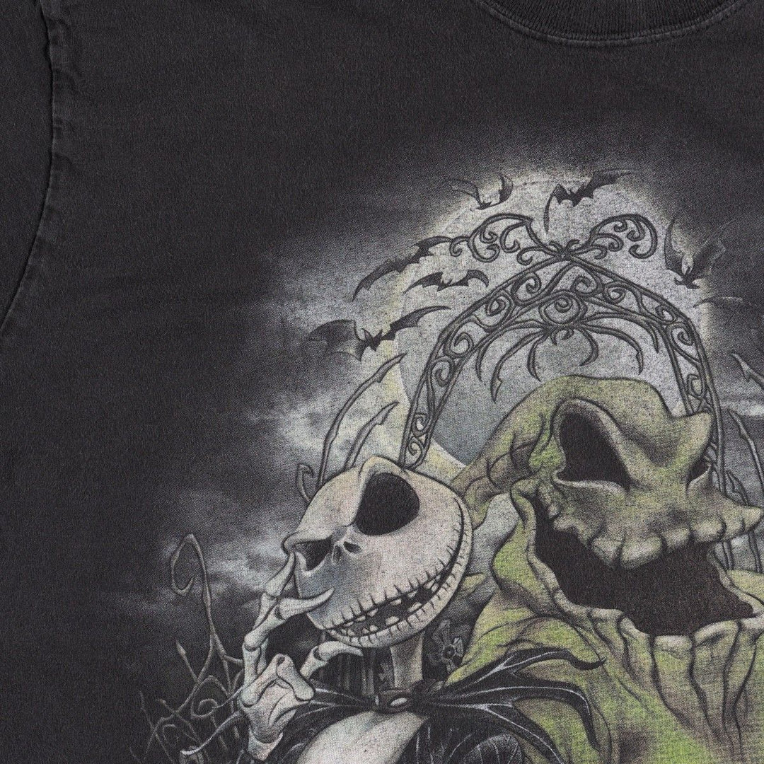 Disney Store Studio Collection Nightmare Before Christmas Character Print T-Shirt (Men's XL equivalent) cotton black type Vintage Second Hand