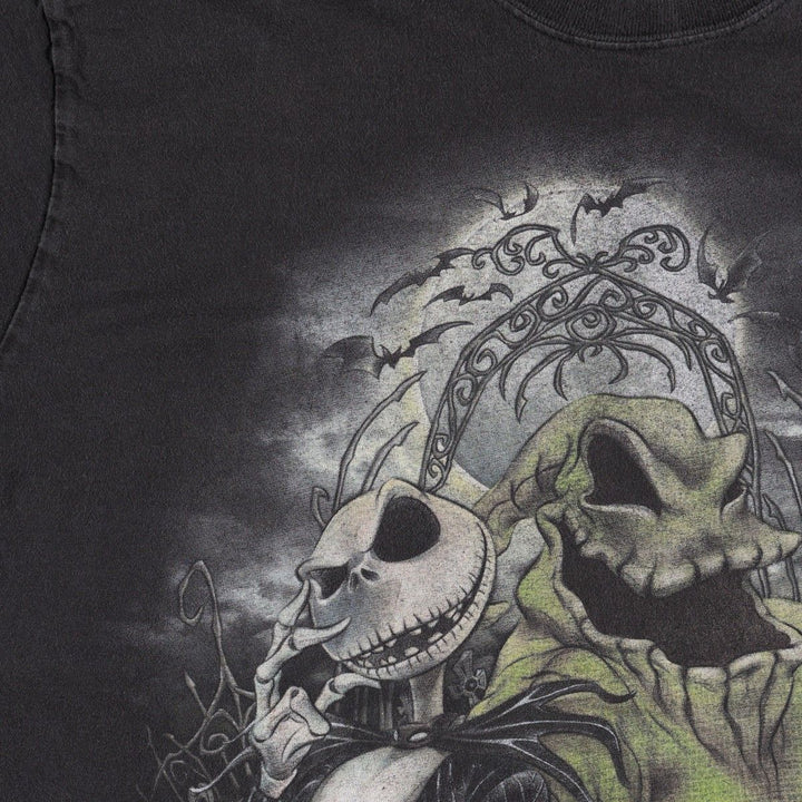 Disney Store Studio Collection Nightmare Before Christmas Character Print T-Shirt (Men's XL equivalent) cotton black type Vintage Second Hand