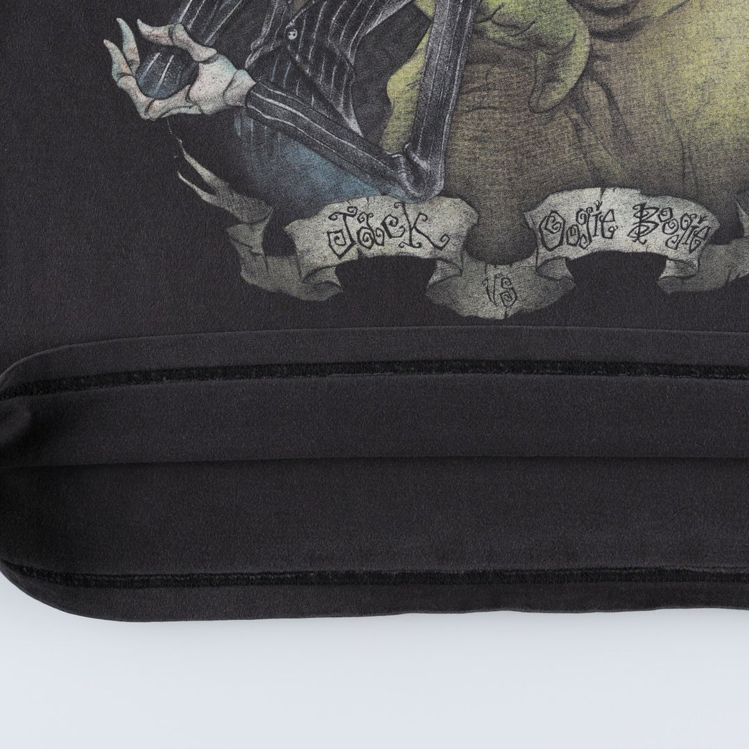 Disney Store Studio Collection Nightmare Before Christmas Character Print T-Shirt (Men's XL equivalent) cotton black type Vintage Second Hand