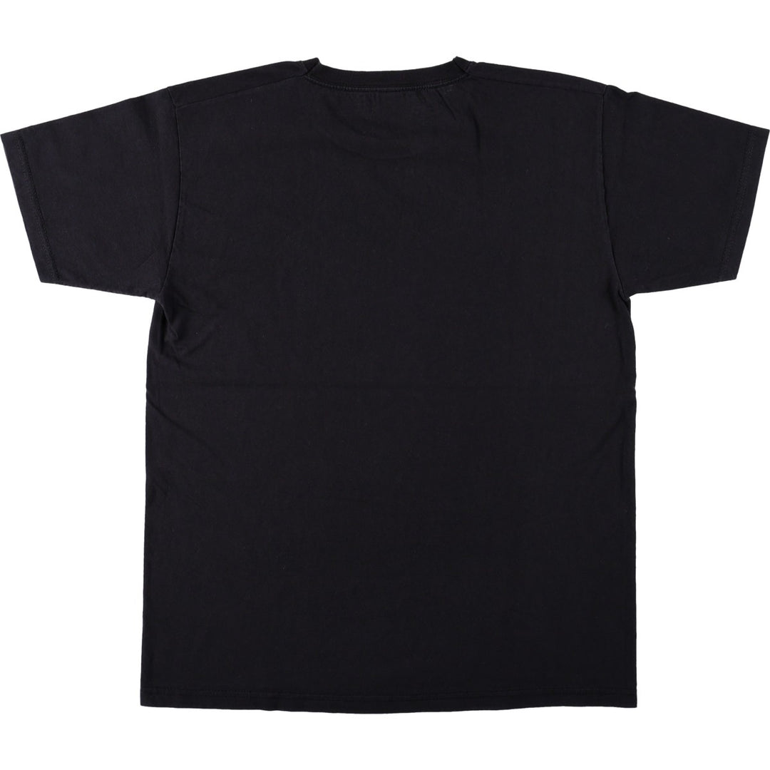 Fruit of the Loom Evangelion Anime Character Print T-Shirt (Men's Size M) cotton black type Vintage Second Hand