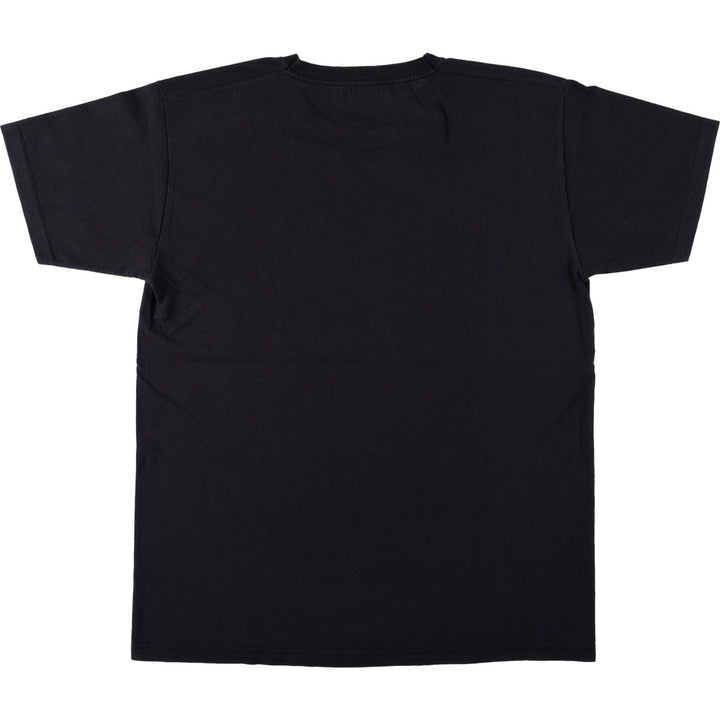 Fruit of the Loom Evangelion Anime Character Print T-Shirt (Men's Size M) cotton black type Vintage Second Hand