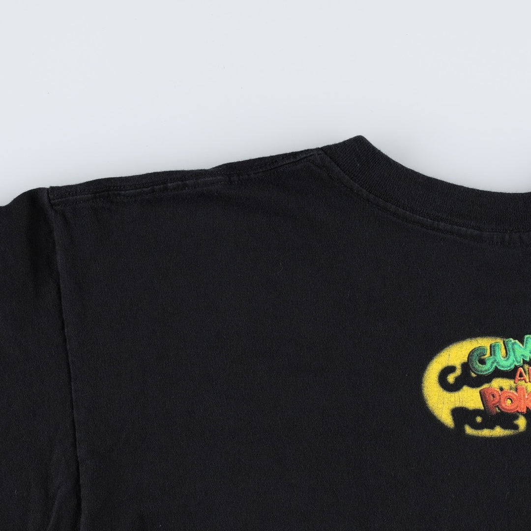 90'S GUMBY anime character print T-shirt, men's size XL equivalent, vintage. unclear black type Vintage Second Hand