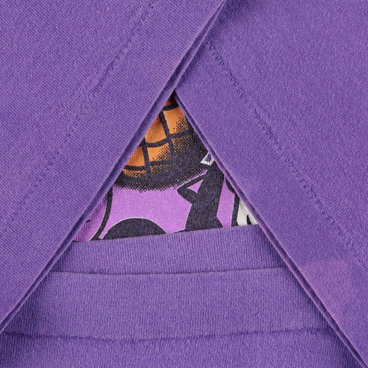 90'S MICKEY UNLIMITED DISNEY Disney Character Print T-Shirt, Made in USA, Men's XL equivalent, Vintage cotton purple type Vintage Second Hand