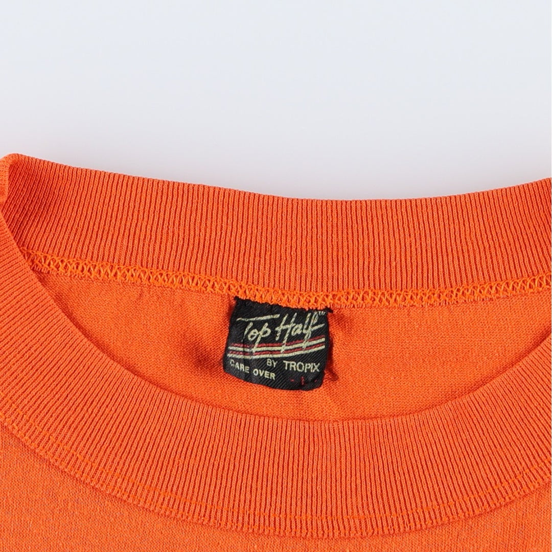 80'S TOP HALF ALF Alf Character Print T-Shirt, Made in USA, Men's Size L (Equivalent), Vintage cotton orange type Vintage Second Hand