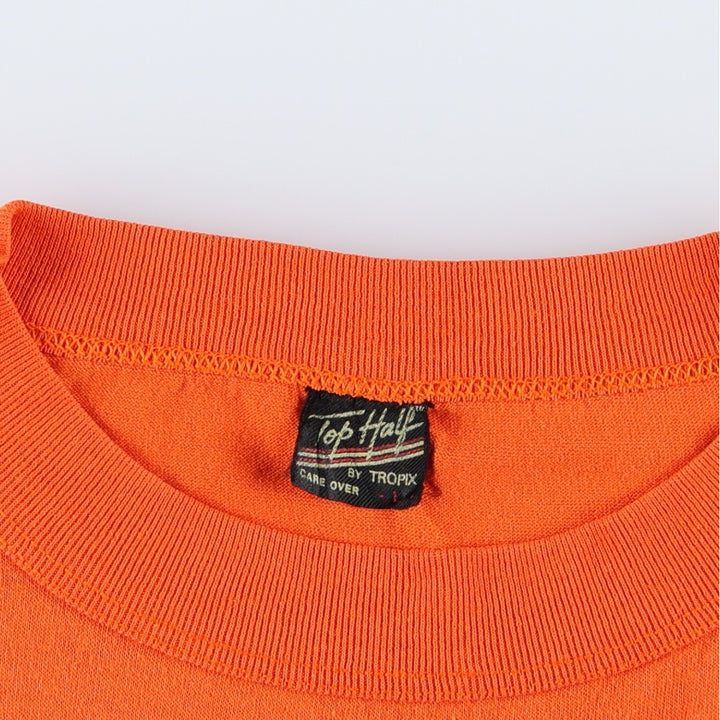 80'S TOP HALF ALF Alf Character Print T-Shirt, Made in USA, Men's Size L (Equivalent), Vintage cotton orange type Vintage Second Hand
