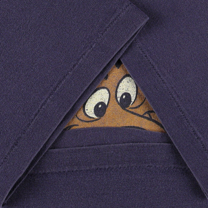 90'S Warner Bros. Scooby-Doo character print T-shirt, Made in USA, Men's size M equivalent, Vintage cotton navy blue type Vintage Second Hand