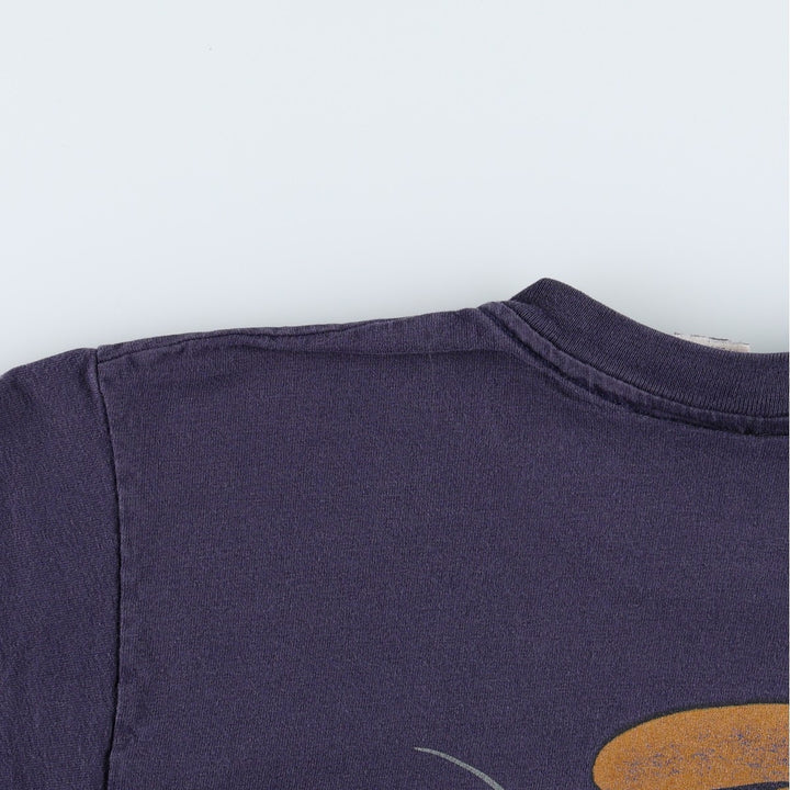 90'S Warner Bros. Scooby-Doo character print T-shirt, Made in USA, Men's size M equivalent, Vintage cotton navy blue type Vintage Second Hand