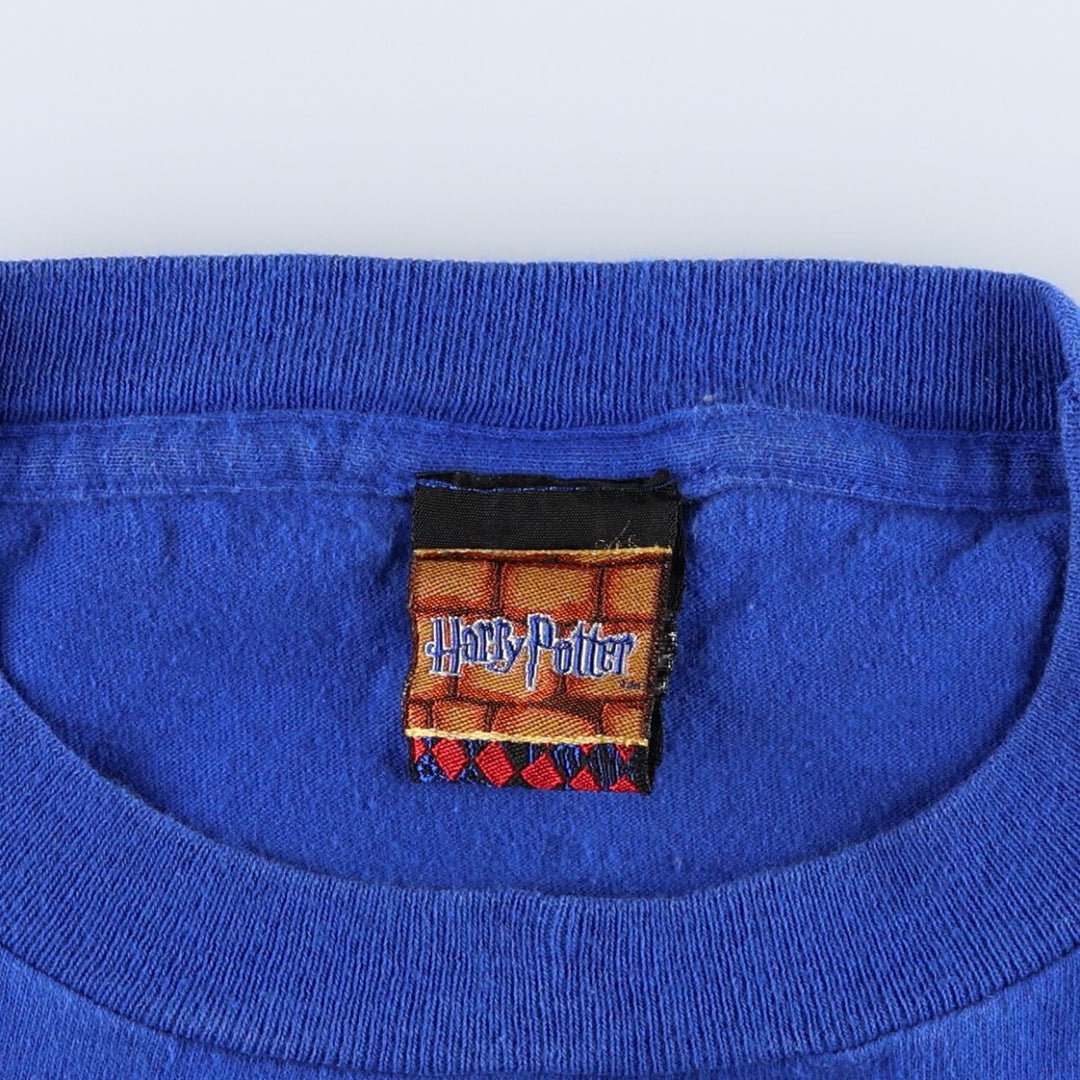 2000'S Harry Potter Movie T-shirt, Men's XL equivalent. unclear blue type Vintage Second Hand